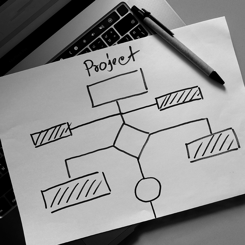 Computer & Pencil Image